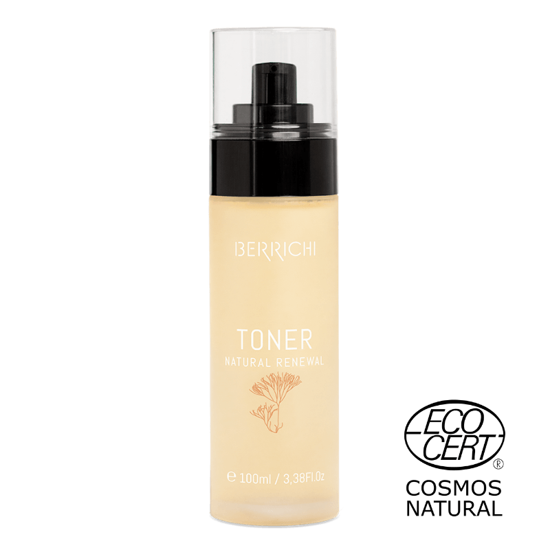 Berrichi AHA facial exfoliating toner – a natural toner for deep cleansing and skin renewal.